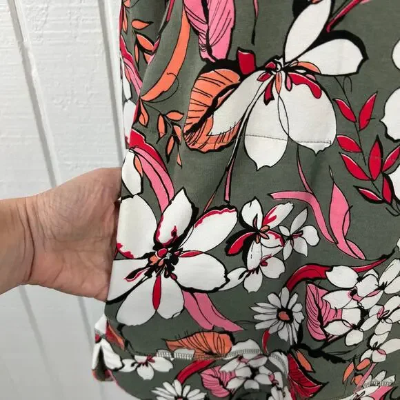 💗sold💗not for sale💗Talbots Women Long Sleeve 1/4 Zip Sweatshirt Jacket Top Green - Picture 2 of 8